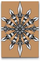  Festés számok szerint - Kard mandala Méret: 20x30cm, Keretezés: Kartonlemezen