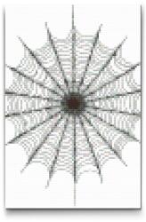 Gyémántszemes kirakó - Pókháló mandala Méret: 20x30cm, Keretezés: Műanyagtáblával, Gyémántok: Négyzet alakú