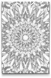 PontPöttyöző - Tükör mandala Méret: 40x60cm, Keretezés: Műanyagtáblával, Szín: Zöld