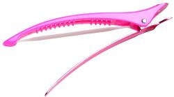 Framar Elastic Sectioning Clips hajcsipesz gumiszalaggal, pink, 4 db - hajvarazs