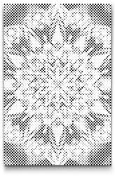 PontPöttyöző - Mandala a nap színeiben Méret: 40x60cm, Keretezés: Keret nélkül (csak a vászon), Szín: Piros