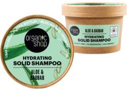 Organic Shop hidratáló szilárd sampon aloéval és baobabbal, 60g - hajvarazs