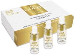Golden GREEN Nature 24K Gold sejtműködést segítő bőrfiatalító ampulla, 3x3 ml - hajvarazs