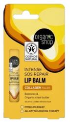 Organic Shop Collagen Filler ajakbalzsam méhviasszal és bio shea vajjal, 10 ml - hajvarazs