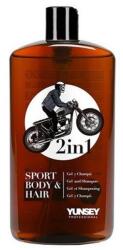 Yunsey Barbers 2in1 sampon és tusfürdő férfiaknak, 380 ml - hajvarazs