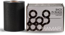 Framar Embossed Roll Back in Black dombornyomott színes melírfólia, 97, 5 m