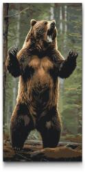  Festés számok szerint - Nagy grizzly Méret: 40x80cm, Keretezés: Keret nélkül (csak a vászon)