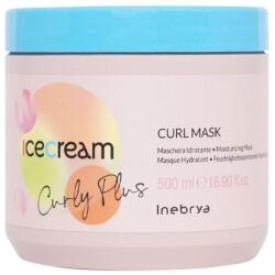 Inebrya Ice Cream Curly Plus hajpakolás göndör hajra, 500 ml - hajvarazs