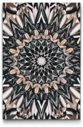 Festés számok szerint - Tükör mandala Méret: 20x30cm, Keretezés: Műanyagtáblával