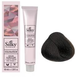 Silky hajfesték 5 világosbarna - hajvarazs