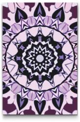  Festés számok szerint - Lila mandala Méret: 20x30cm, Keretezés: Műanyagtáblával