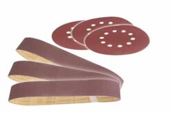 Scheppach csiszoló papír készlet, kör és szalag, Szemcseméret 60-100-180, 2X3 db BTS 700-hoz (3903301707)
