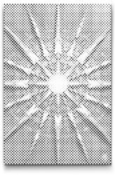  PontPöttyöző - Napos mandala Méret: 40x60cm, Keretezés: Keret nélkül (csak a vászon), Szín: Piros