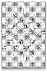  PontPöttyöző - Kard mandala Méret: 40x60cm, Keretezés: Kartonlemezen, Szín: Fekete