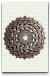  Gyémántszemes kirakó - Technikai mandala Méret: 40x60cm, Keretezés: Műanyagtáblával, Gyémántok: Kerek
