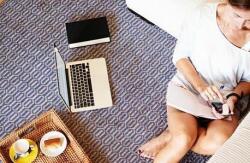 Bakero Serena grey/white Szőnyeg (120x180 cm)