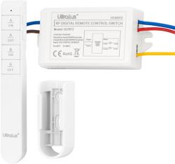 Ultralux ДВУКАНАЛЕН КЛЮЧ С rf ДИСТАНЦИОННО УПРАВЛЕНИЕ 220v ac (scrf2)