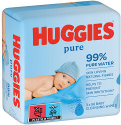 Șervețele umede HUGGIES® Pure Triplo 56x3 buc (9895299)