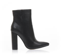 Tsoukalas Botine Negre piele întoarsă sintetică cu fermoar vârf ascuțit - tsoukalas-shoes - 114,03 RON