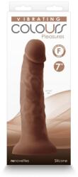 NS Novelties Dildo Vibrator, NS Toys Colours Pleasures, 7 inchi, maro Vibrator
