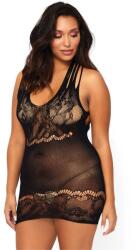 Leg Avenue Rochie mini Leg Avenue, dantelă florală, negru, mărime mare