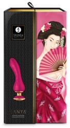 SHUNGA Vibrator non-figurativ Shunga SANYA, zmeură, 10 funcții Vibrator