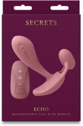 NS Novelties Vibrator NS Toys Echo, Silicon, Rezistent la Apă, Dusty Rose Vibrator