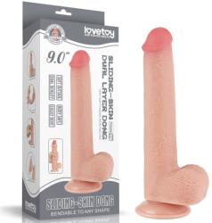 Lovetoy Dildo, Lovetoy, Dual-Layer, bej, 23 cm Dildo