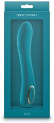 NS Novelties Vibrator NS Toys Obsessions Zeus silicon rezistent la apă, verde închis Vibrator