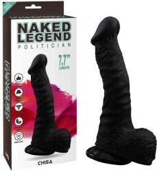 Chisa-novelties Dildo, Chisa Novelties, Politician Black, silicon, ventuză Dildo