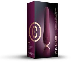Rocks-Off Vibrator mini, Rocks-Off Mia, silicon, ribbed, burgundy Vibrator