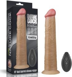 Lovetoy Vibrator Lovetoy, Dual-Layer Silicon, 10 inch, Rotator Vibrator