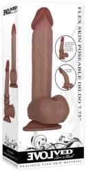 EVOLVED Dildo flexibil, Evolved, Flexskin, 19.7 cm, inchis la culoare Dildo