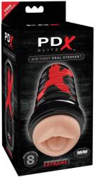 Pipedream - PDX Elite Masturbator Oral, Pipedream PDX Elite, Negru/Translucid