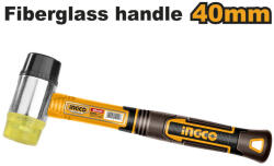 INGCO Kétoldalas kalapács 40 mm üvegszálas nyél (HRUH8940) - vasasszerszam