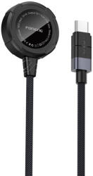 FONENG W02 vezeték nélküli töltő Apple Watch-hoz, 2.5W, 1m (fekete) (W02 AppleWatch Black) - mi-one