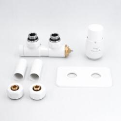 Arezzo Design DUOPEX/TWINS radiátor szelep fehér jobb AR-DUOPEX-W-R (AR-DUOPEX-W-R) - furdoszoba-ujhaz