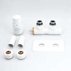 Arezzo Design DUOPEX/TWINS radiátor szelep fehér bal AR-DUOPEX-W-L (AR-DUOPEX-W-L) - furdoszoba-ujhaz