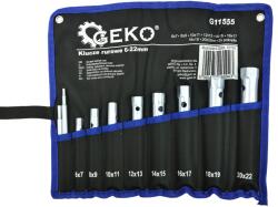 GEKO Set chei tubulare duble 8 piese 15744 (G11555) Cheie tubulara