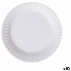 Algon Set de farfurii Algon De unică folosință Alb Carton 18 cm (10 Unități) b8e59e