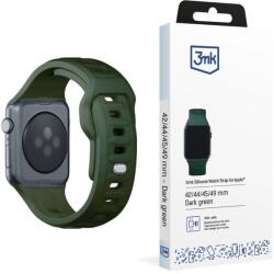 3mk Curea de ceas din silicon 3mk pentru Apple 42/44/45/49mm verde închis (5903108565745)