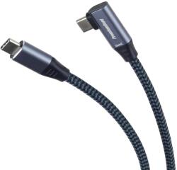 PremiumCord Cablu îndoit PREMIUMCORD USB-C (USB 3.2 Gen2x2, 5A, 100W, 20Gbit/s) 3m, gri (ku31cu3)