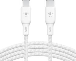 Belkin Cablu Belkin BOOST CHARGE USB-C/USB-C 100W, 3m, alb - rezistent (CAB014bt3MWH)