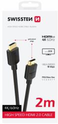 SWISSTEN CABLU ELVETIAN HDMI LA HDMI 4K 60Hz 2.0M PVC (75501112)