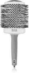 Olivia Garden Expert Shine Wavy Bristles White&Grey Четка за коса průměr 80 mm