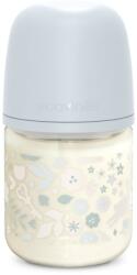 Suavinex Wonderland SX Pro Physiological Anti-Colic Glass cumisüveg üvegből S Slow Flow 0 m+ Liberty Blue 120 ml