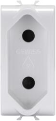 Gewiss PRIZA STANDARD ISRAELIANA - PRIZA 250V c. a. - 2P 10A - 1 MODULO - ALB LUCIOS - ANTIBACTERIAN - CHORUSMART (GW10282AB)