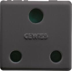 Gewiss BRITISH STANDARD Priza 250V ac - 2P+E 16A - 2 MODULES - SYSTEM BLACK (GW21209)
