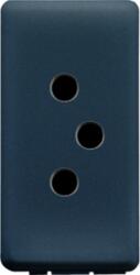 Gewiss SWISS Priza 250V ac - 2P+E 10A - TYPE 12 - 1 MODULE - SYSTEM BLACK (GW21351)