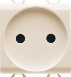 Gewiss FRENCH STANDARD Priza 250V ac - 2P 16A - 2 MODULES - IVORY - CHORUS (GW11246)